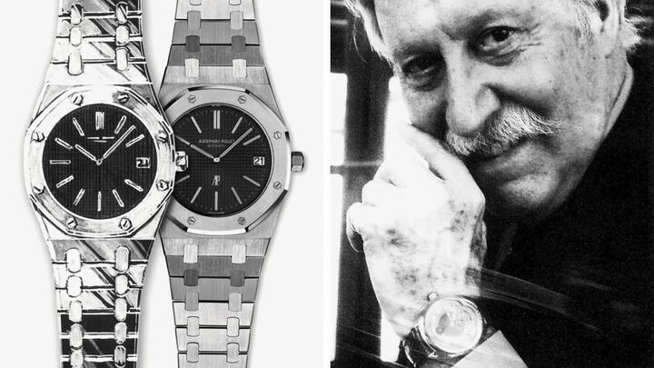 ... Stardesigner Gérald Genta. Sie waren «Vater und Mutter» der ersten Sport-Chic-Uhr, der Royal Oak (im Bild).