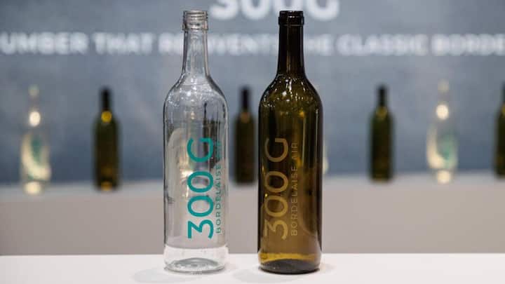 <p>Nur 300 Gramm statt der handelsüblichen 750 Gramm bringt die neue Bordeaux-Flasche von Verallia auf die Waage.</p>