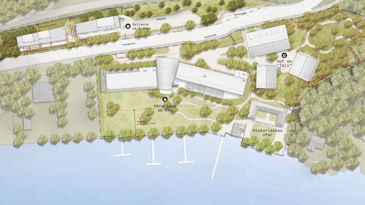 Das Hermitage-Projekt erstreckt sich über eine Fläche von 20'000 Quadratmetern.