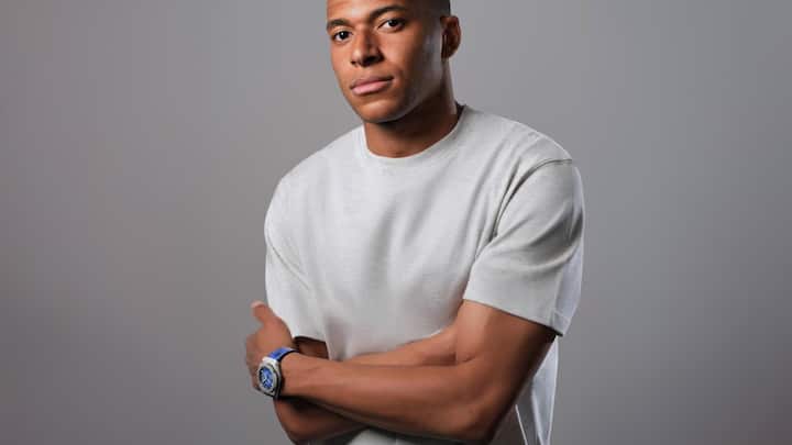 <p>Superstar Kylian Mbappé wirbt für Hublot.</p>