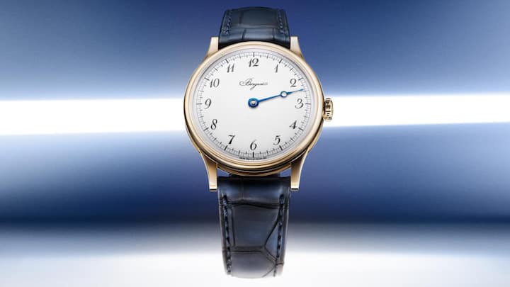 <p>Die Classique Souscription 2025: 40-mm-Gehäuse aus Breguet-Gold, Zifferblatt Grand-Feu-Email, Ziffern Petit-Feu-Email. 45'000 Fr.</p>