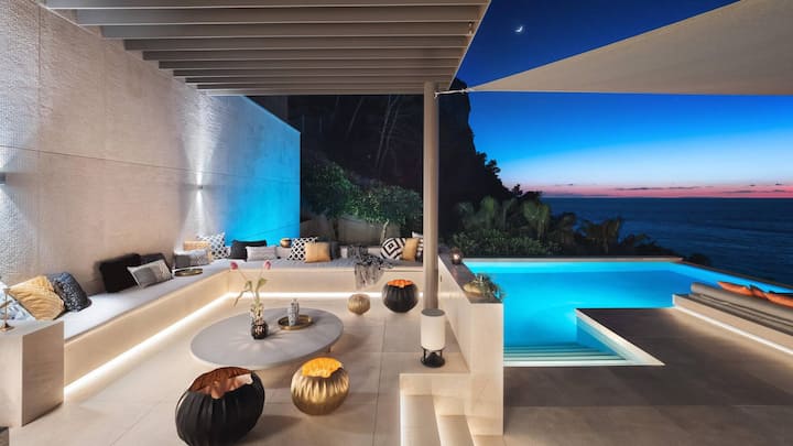 Die Villa High Five bietet auf über tausend Quadratmetern sechs Schlaf- und Badezimmer.