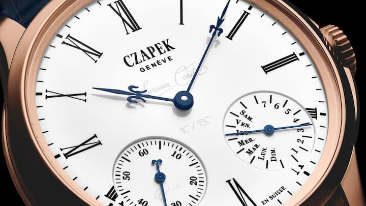 <p>Czapek stellt zum Doppeljubiläum die exklusive Sursum Corda vor. Die Uhr ist auf zehn Stück limitiert und verkörpert den Durchhaltewillen der Marke.</p>