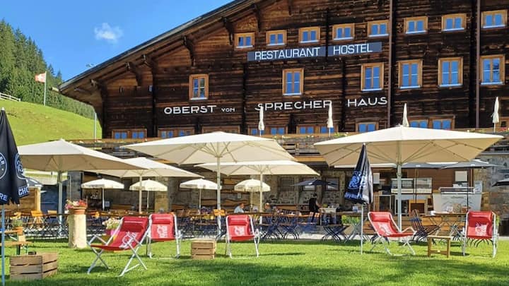 Auch das Restaurant bleibt offen – im Sommer, wie im Winter.