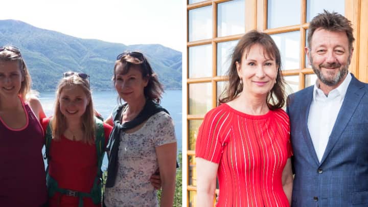 Suzanne Thoma mit ihren Töchtern und Suzanne Thoma mit Gian Töny