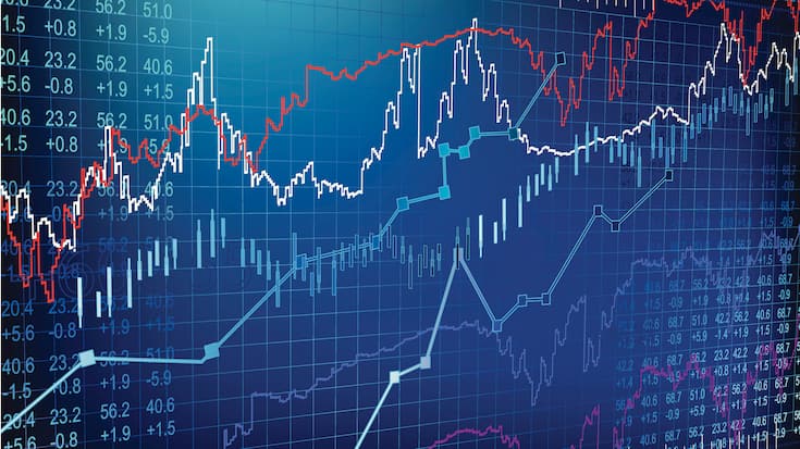 Stock & share, A similation of Stock Currency Background.