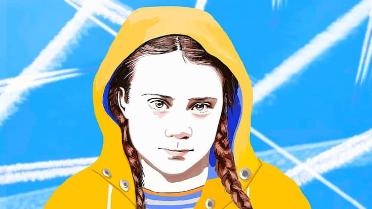 Greta Thunberg Fliegen