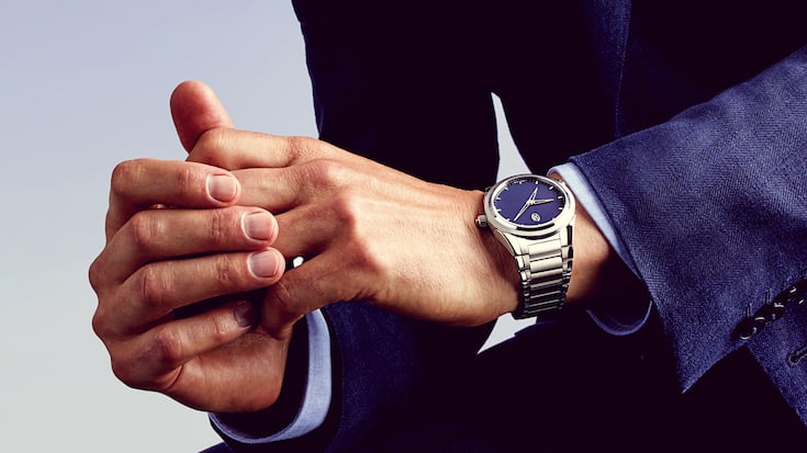 Erfolgsmodell von Parmigiani Fleurier: Eine Tonda PF GMT Rattrapante.