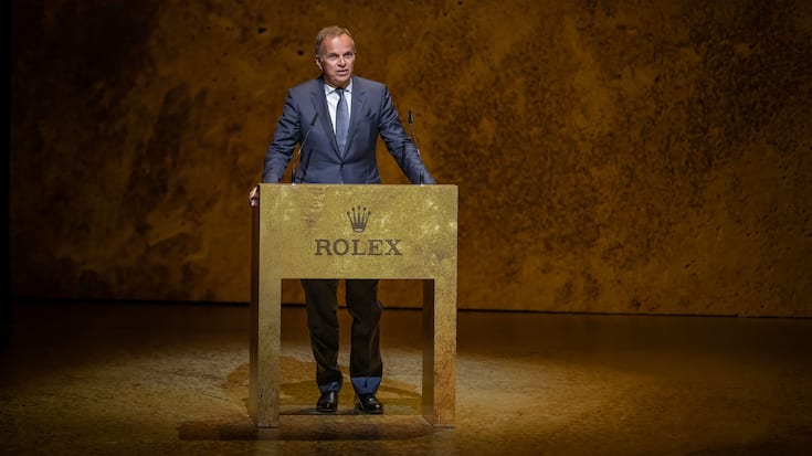 Gala Ceremony, The 20th anniversary of the Rolex Mentor and ProtÃ©gÃ© Arts Initiative, Stavros Niarchos Foundation Cultural Center, Athens 2023 Jean-FrÃ©dÃ©ric Dufour, Chief Executive Officer, Rolex SA