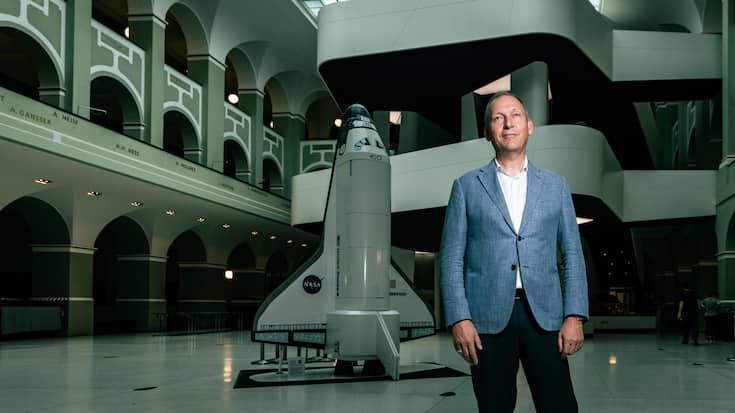 Foto: Thomas Meier. ZÃ¼rich, 10.06.25. Der Ehemaligen NASA-Chef Thomas Zurbuchen an seinem jetzigen Arbeitsort, der ETH ZÃ¼rich,