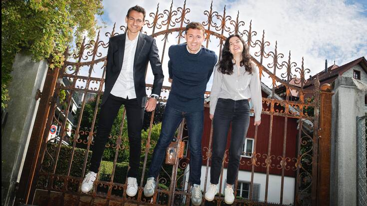 WEGGEFÄHRTEN FÜRS LEBEN Philipp Binkert (l.), Basile Morel und Valeria Jannelli haben in den letzten Monaten intensiv zusammengearbeitet – das schweisst zusammen.