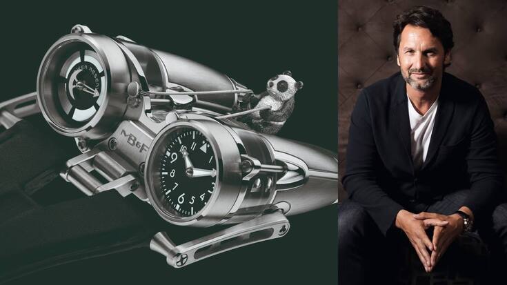 Max Büsser und eine Uhr von MB&F.