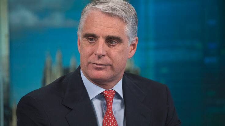 Andrea Orcel, investment bank president of UBS Group AG, pauses during a Bloomberg Television interview in London, U.K., on Friday, Dec. 8, 2017. Orcel, the head of?UBS Group AG?s investment bank, said he expects 2018 to be another challenging year for securities firms as the low volatility that has eroded trading income and fees persist. Photographer: Jason Alden/Bloomberg