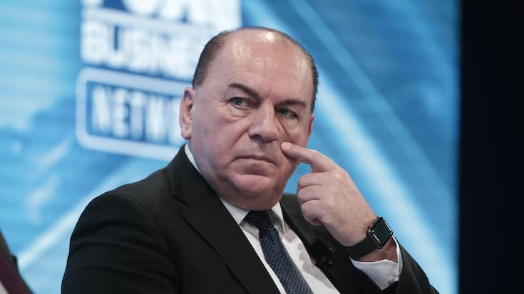 Axel Weber, chairman of UBS Group AG, looks on during a panel session on the opening day of the World Economic Forum (WEF) in Davos, Switzerland, on Tuesday, Jan. 22, 2019. World leaders, influential executives, bankers and policy makers attend the 49th annual meeting of the World Economic Forum in Davos from Jan. 22 - 25. Photographer: Jason Alden/Bloomberg