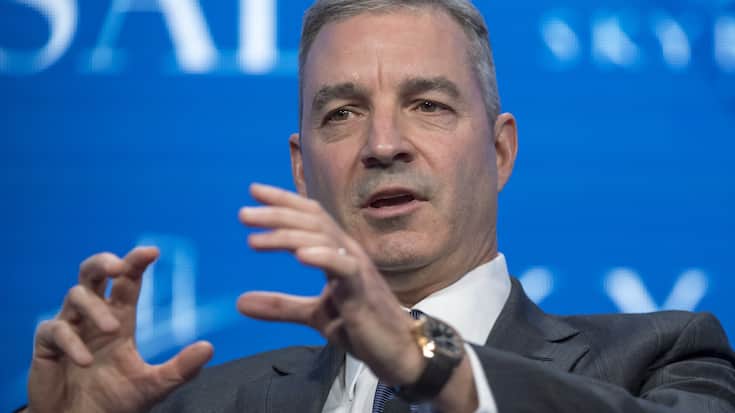 Daniel Loeb, chief executive officer of Third Point LLC, speaks during the Skybridge Alternatives (SALT) conference in Las Vegas, Nevada, U.S., on Thursday, May 18, 2017. The SALT Conference facilitates balanced discussions and debates on macro-economic trends, geo-political events and alternative investment opportunities for the year ahead. Photographer: David Paul Morris/Bloomberg