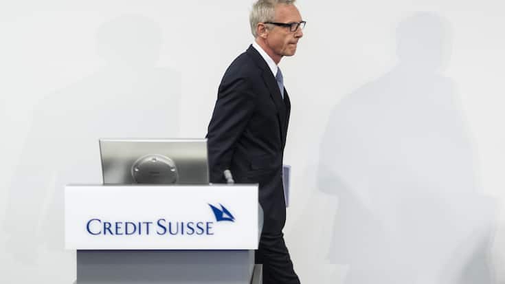 Urs Rohner, president of the board, on his way to the a press conference of the Observation of Iqbal Khan in Zurich, Switzerland, Tuesday, October 1, 2019. (KEYSTONE/Ennio Leanza)