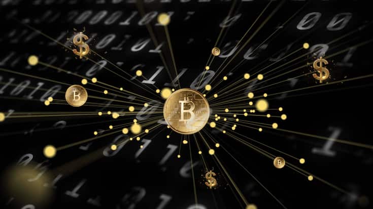 Eine Bitcoin-Illustration (2024).