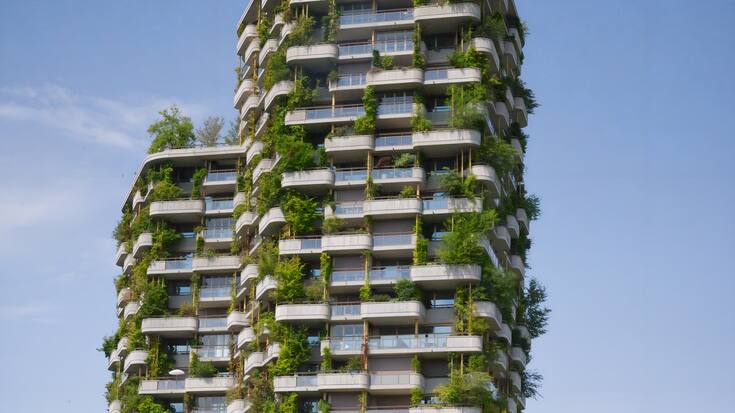 Garten Hochhaus Aglaya in Risch-Rotkreuz