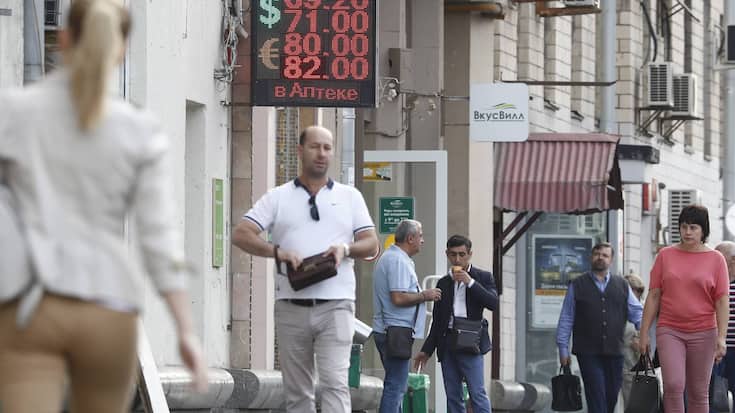 Russland Rubel Wechselkurs Moskau