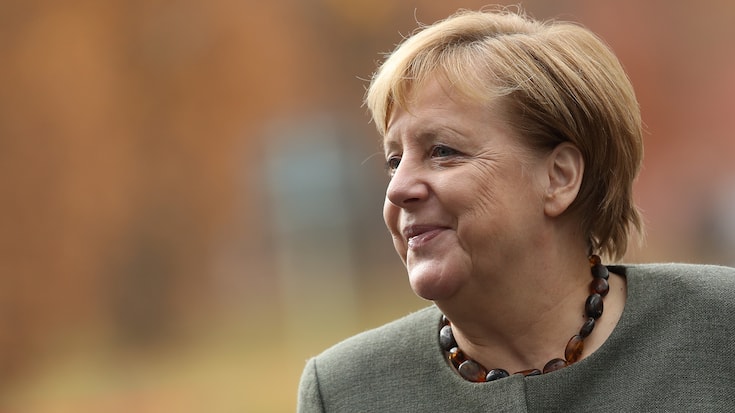 POTSDAM, GERMANY - NOVEMBER 14: German Chancellor Angela Merkel arrives for a retreat of the German government cabinet at the Hasso Plattner Institute on November 14, 2018 in Potsdam, Germany. The government cabinet members are meeting to discuss measures for the digitalization of Germany, most notably government investments to the tune of EUR 3 billion in artificial intelligence. (Photo by Sean Gallup/Getty Images)