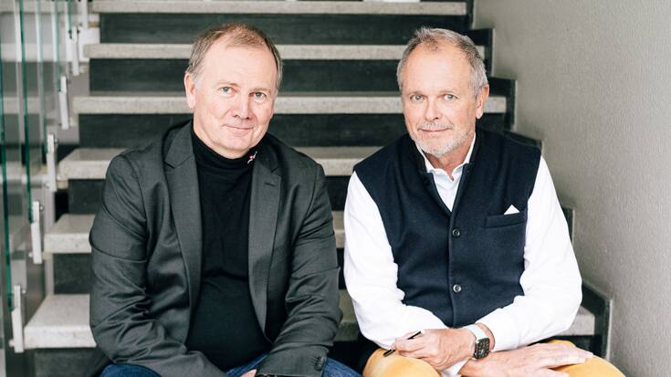 Oddmund Braaten (links) und Kim Ludvigsen haben eine KI-basierte Dolmetscher-Software in der Pipeline.