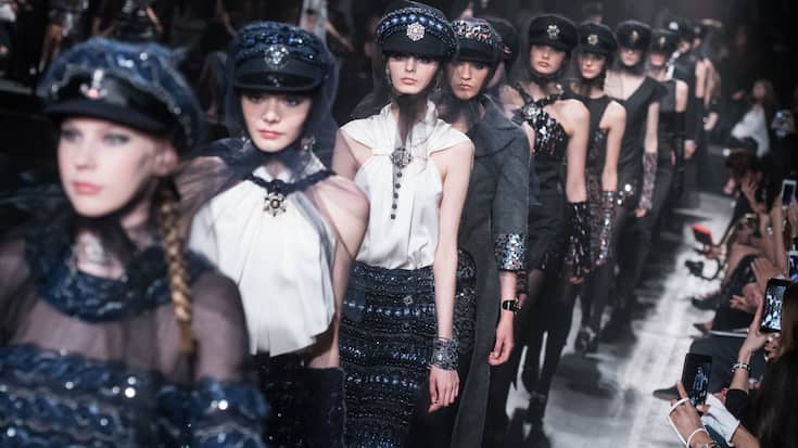 Mode-Show von Chanel in Moskau.
