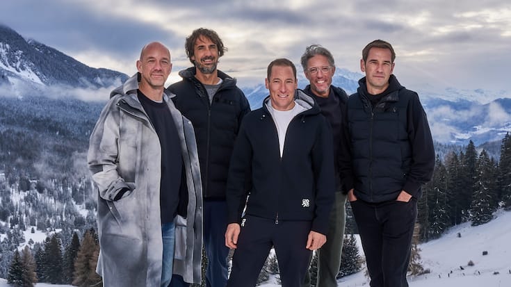                On TopDavid Allemann, Caspar Coppetti, Marc Maurer, Olivier Bernhard und Martin Hoffmann (von links) auf der ­Lenzerheide.                