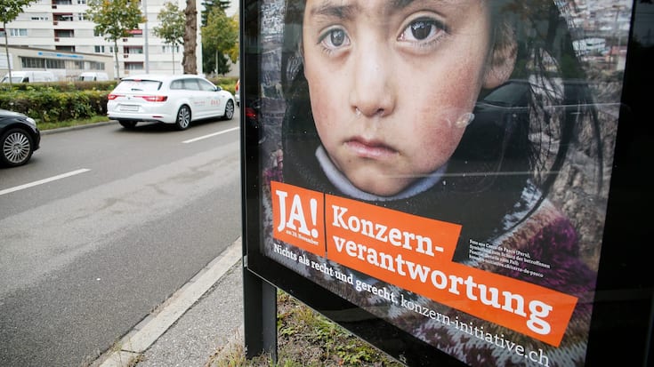 Plakat der Konzernverantwortungsinitiative
