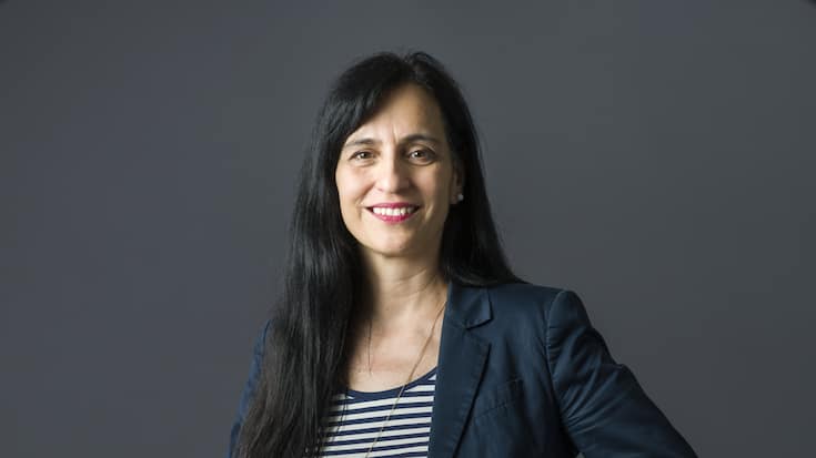 Vania Alleva, Präsidentin der Gewerkschaft UNIA, am UNIA-Hauptsitz in Bern