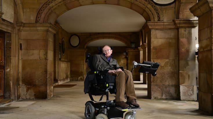 Stephen Hawking 2013 in Cambridge