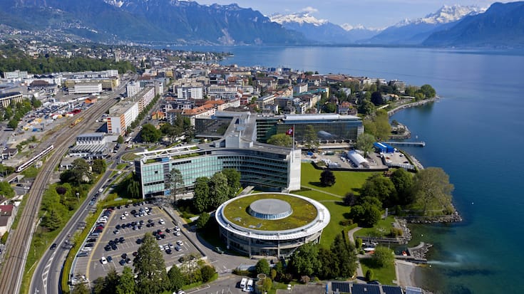 Hauptsitz des Nahrungsmittelkonzerns Nestle am Genfersee in Vevey.