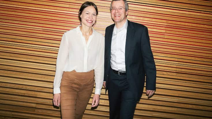 Nadja Bleuler  gemeinsam mit Lukas Dörig von Marcuard Family Office Ltd.