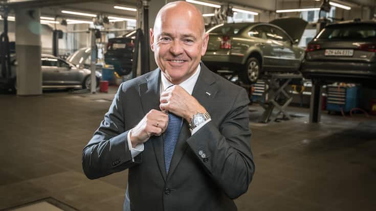 Foto: Philippe Rossier fÃ¼r SonntagsBlick, 08.01.2019, ZÃ¼rich, JahresgesprÃ¤ch mit Amag-Chef Morten Hannesbo. mit Andreas Faust