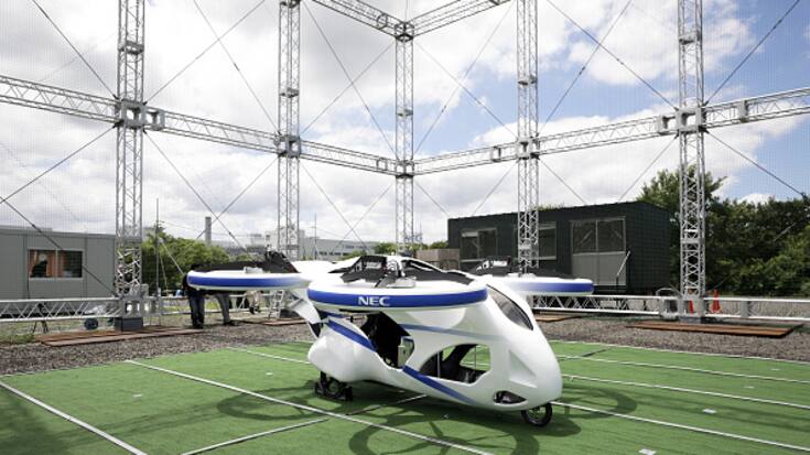 Prototyp Fliegendes Auto KI