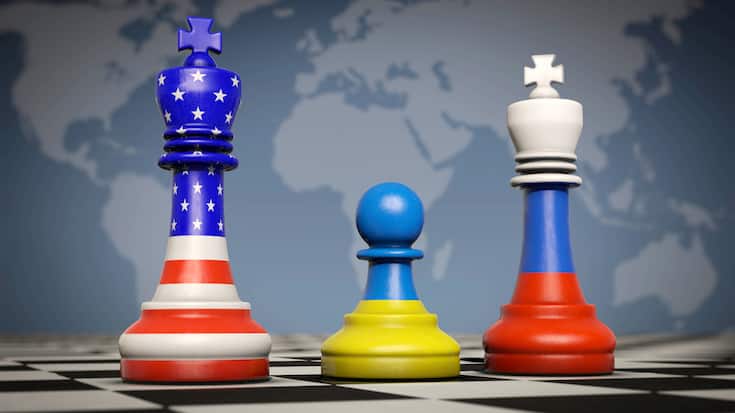 Symbolbild: Verhandlungen zwischen USA, Ukraine und Russland  (2025).