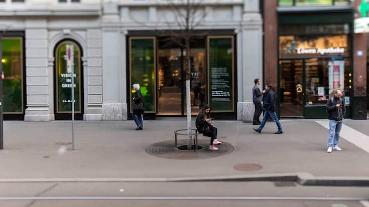 Zuercher Bahnhofstrasse Franz Karl Weber Haus