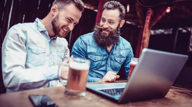 Betrunken Spass Laptop