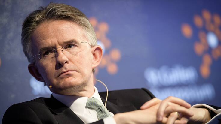 John Flint, Group Managing Director of HSBC Holdings plc, is pictured during the St. Gallen Symposium, a platform for dialogue on key issues in management, the entrepreneurial environment and the interfaces between business, politics and civil society, at the university of St. Gallen, Switzerland, on Thursday, May 4, 2017. (KEYSTONE/Gian Ehrenzeller)