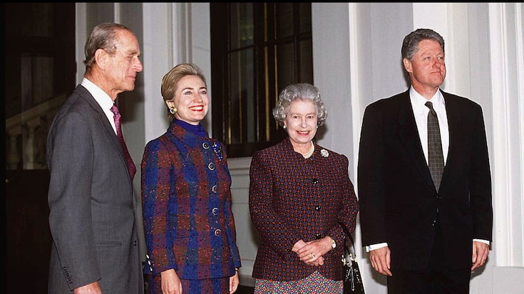 Queen und Bill Clinton