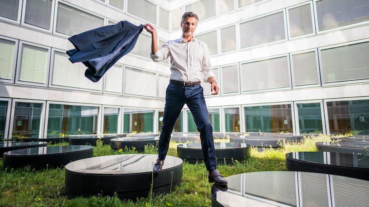 Der Neue ZKB CEO, Urs Baumann, in action im ZKB Hauptquartier 