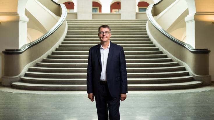Schaepman ist seit drei Jahren Rektor der Universität Zürich – Grösse und Lage seines Büros sind ihm egal.