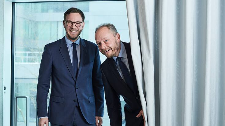 Alex Tobler (links)  und Marcel Rickli von der BEKB