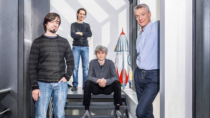 Gründer von Spitch: Javier Dieguez, Francisco Campillo, Igor Nozhov, Alexey Popov (v.l.)