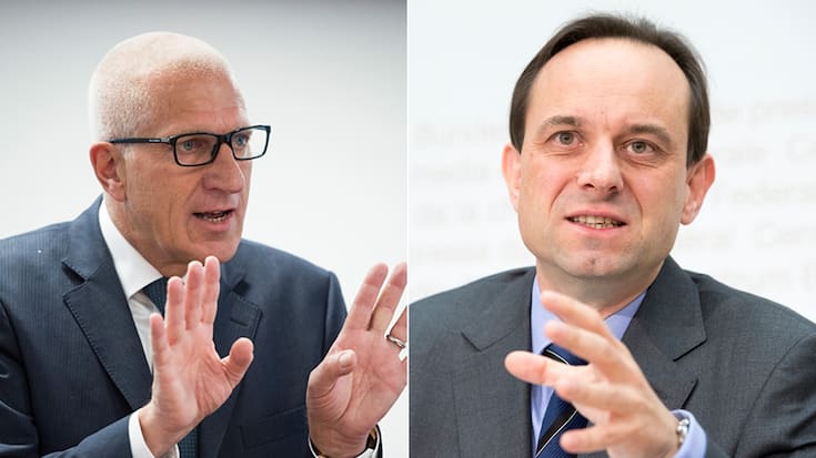 Pierin Vincenz und Mark Branson
