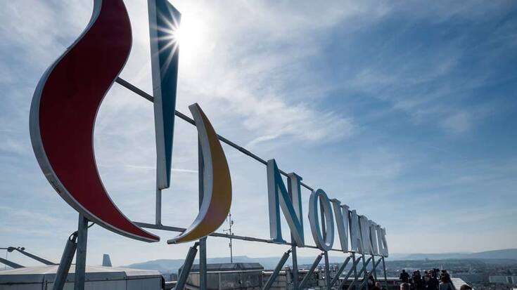 Novartis-Logo in Basel.