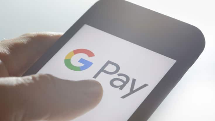 BERLIN, GERMANY - SEPTEMBER 28: The logo of the mobile payment system Google Pay is displayed on a smartphone on September 28, 2018 in Berlin, Germany. (Photo by Thomas Trutschel/Photothek via Getty Images)