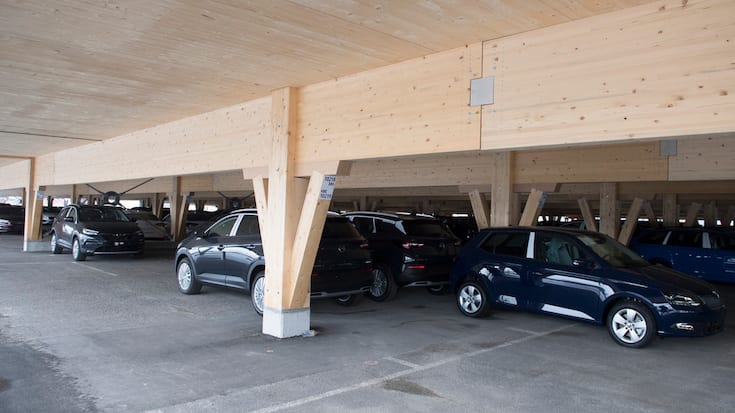 Parkhaus aus Holz