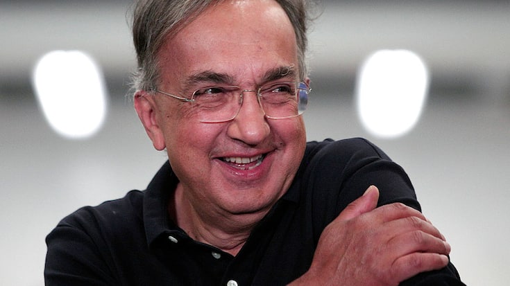 STERLING HEIGHTS, MI - AUGUST 26:  Fiat Chrysler Automobiles CEO Sergio Marchionne takes part in an event celebrating the start of production of three all-new stamping presses at the FCA Sterling Stamping Plant August 26, 2016 in Sterling Heights, Michigan. The presses, whose installation began in July 2015 and cost $166 million, will increase the stamping capacity at the plant. (Photo by Bill Pugliano/Getty Images)