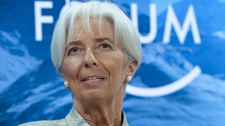 FILE - In this Thursday, Jan. 4, 2019 file photo, International Monetary Fund Managing Director Christine Lagarde, attends a session of the annual meeting of the World Economic Forum in Davos, Switzerland. European Union leaders on Tuesday, July 2, 2019, after a lengthy session of talks, have nominated Christine Lagarde as a candidate for the post of European Central Bank president. (AP Photo/Markus Schreiber, File)