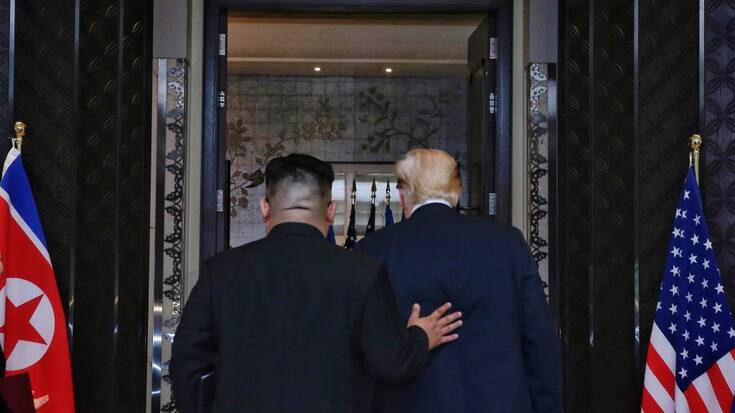 Kim Jong Un und Donald Trump beim Gipfeltreffen in Singapur